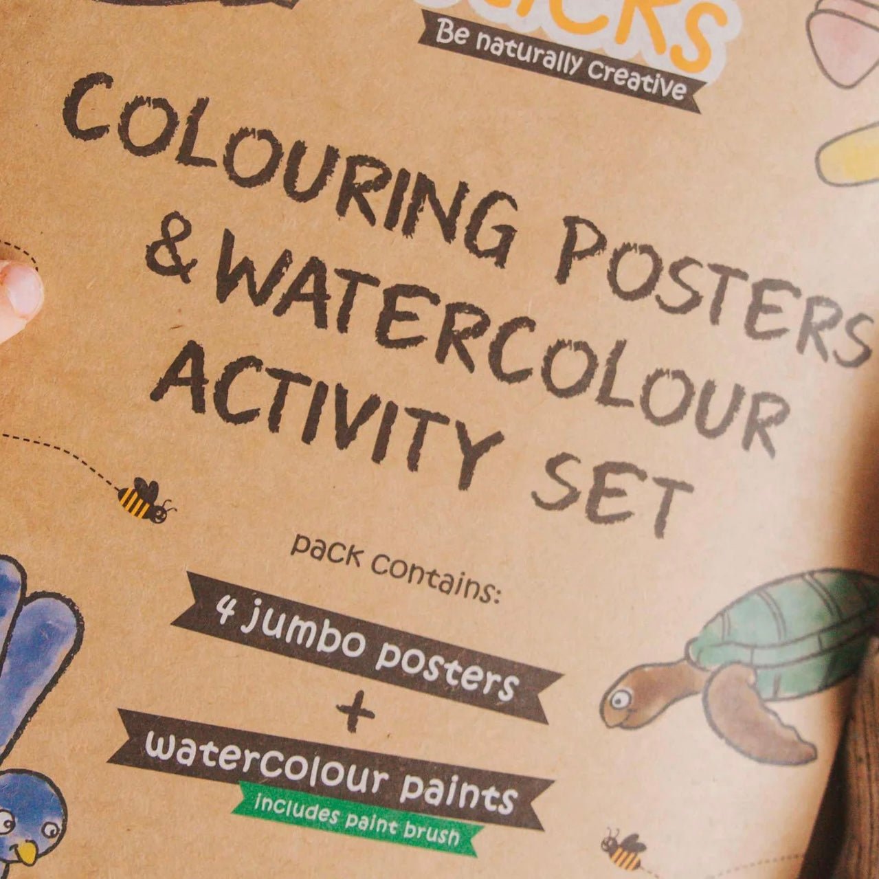 Honeysticks - Jumbo Posters & Watercolour Activity Set - The Flower Crate
