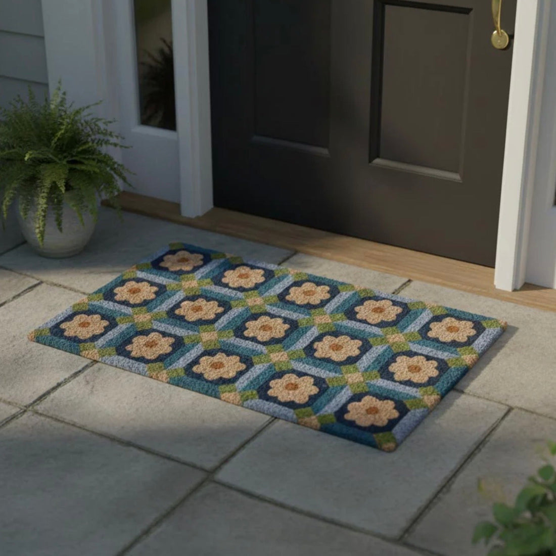 HRB Homeware - Mosaiac Doormat - The Flower Crate