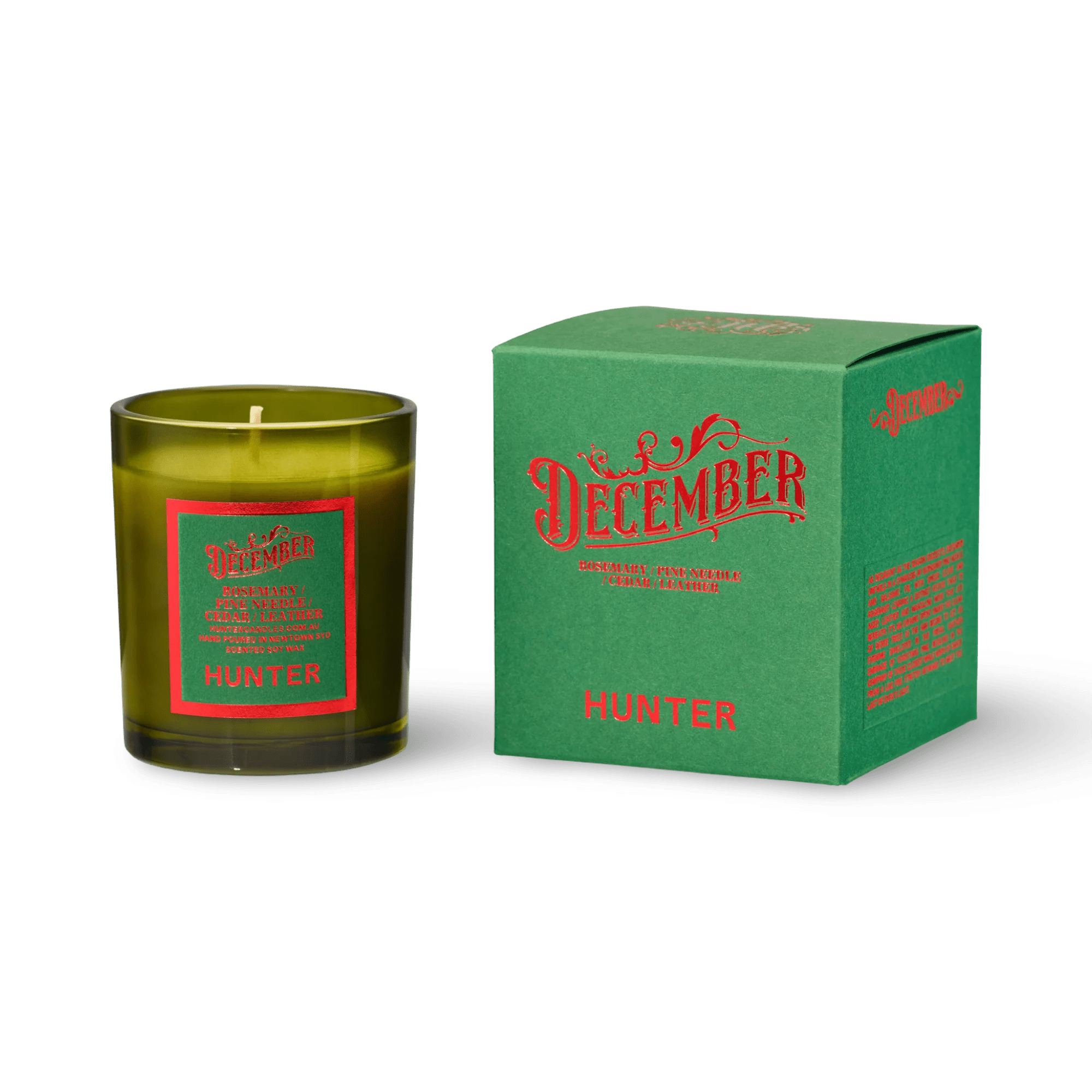 Hunter Candles - December - The Flower Crate