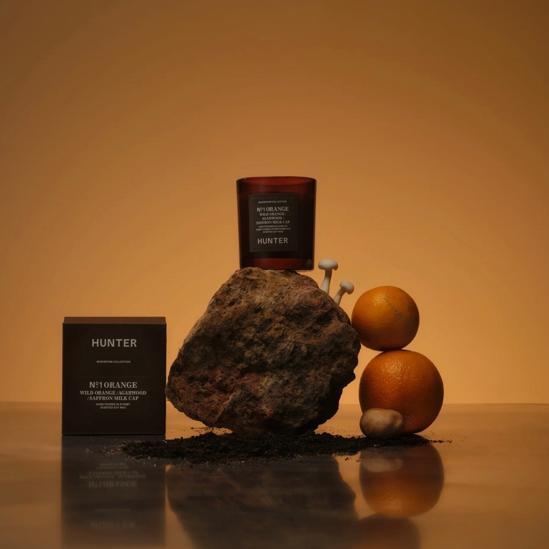 Hunter Candles - No.1 Orange - The Flower Crate