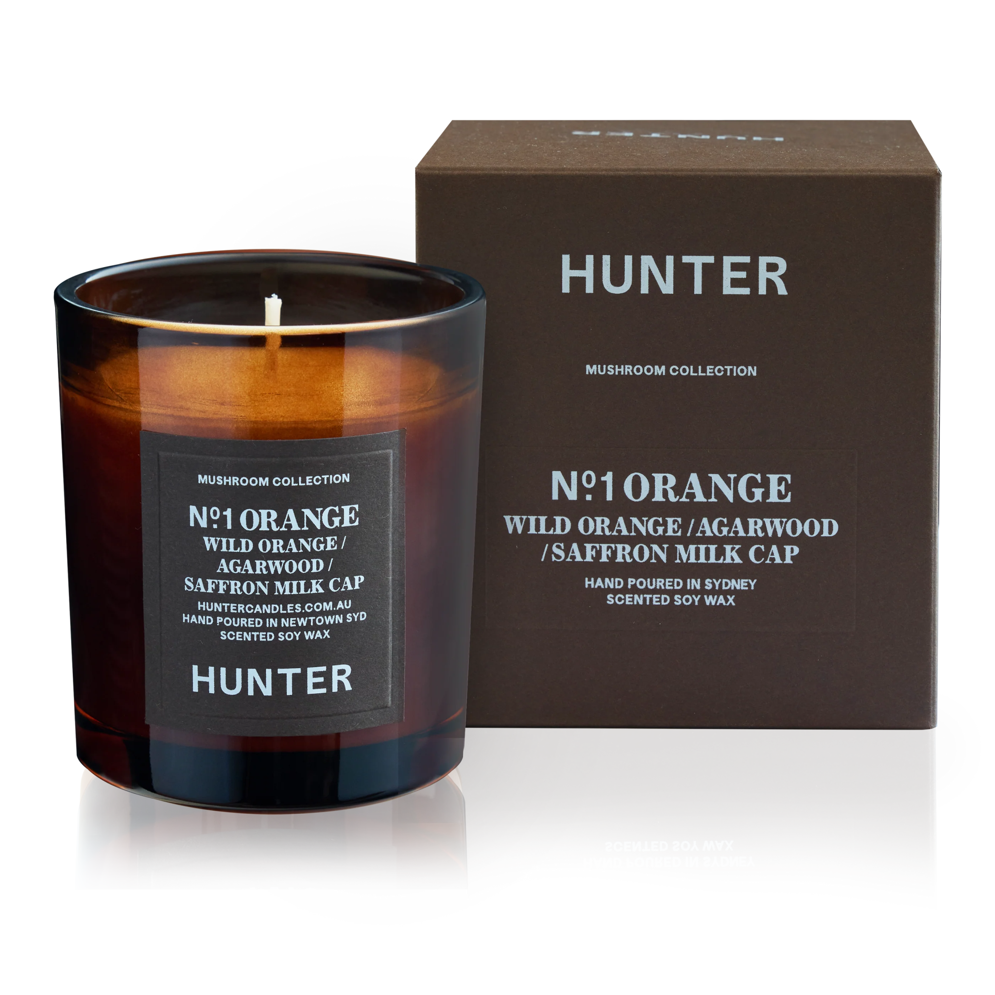 Hunter Candles - No.1 Orange - The Flower Crate