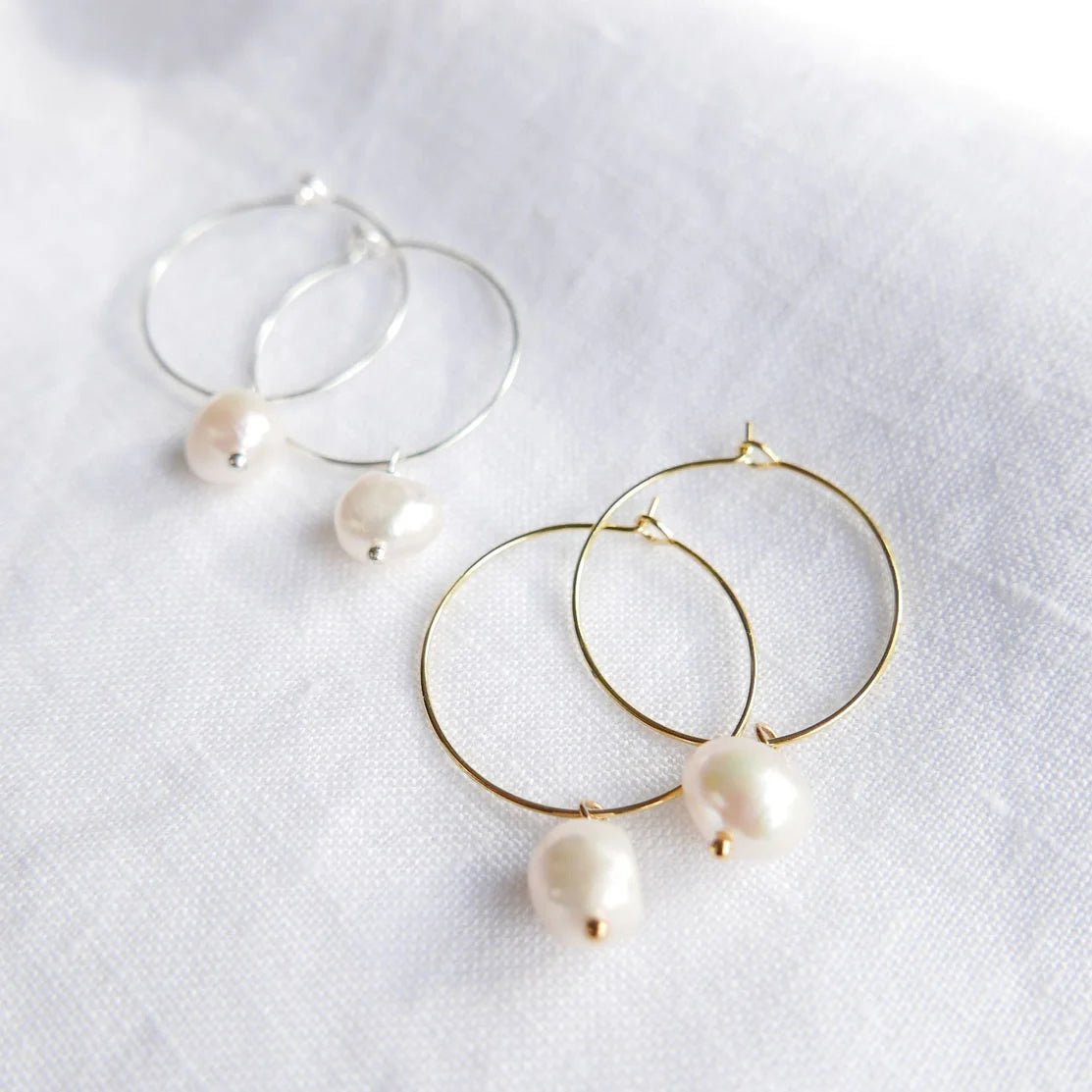 Hydrangea Ranger - Goodheart Pearl Hoops - The Flower Crate