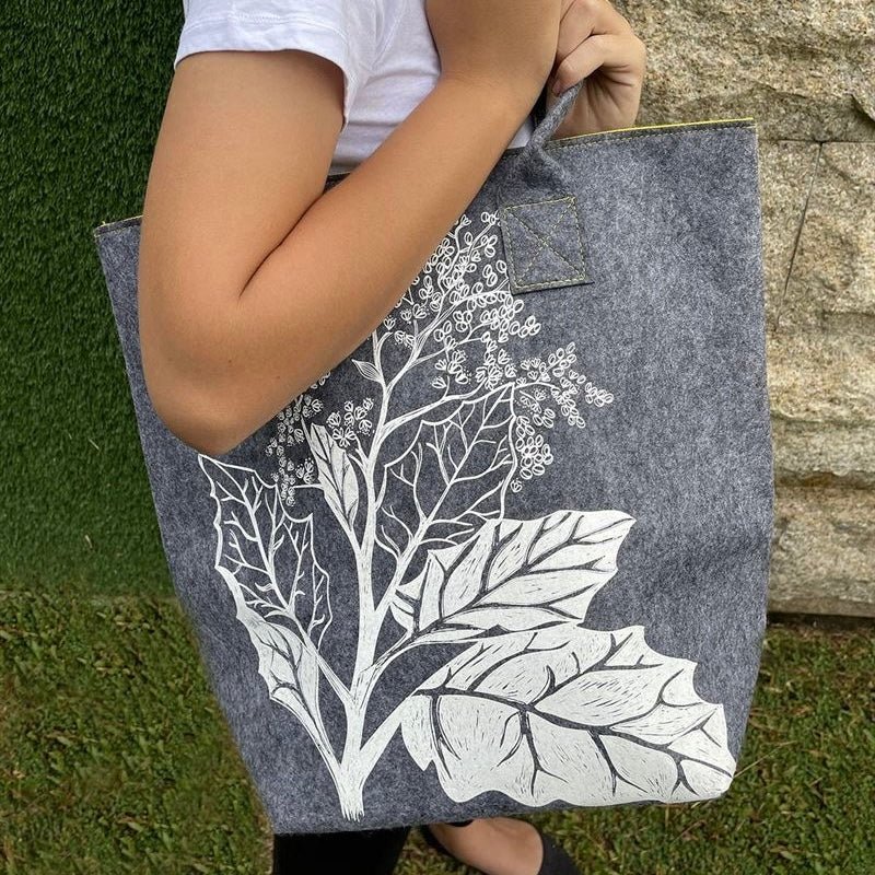 Jo Luping - Ecofelt Shoulder Tote Bag - The Flower Crate