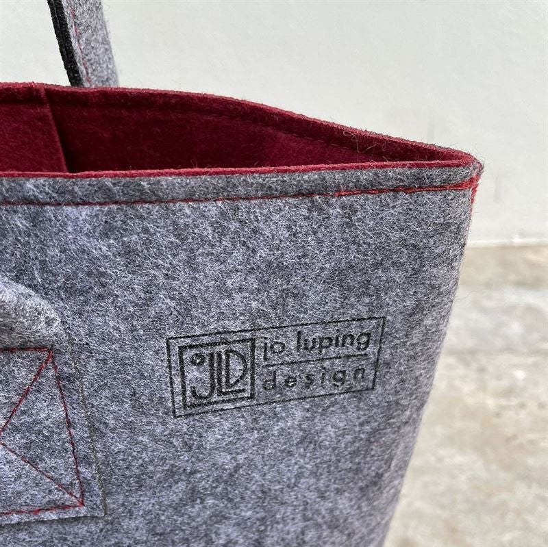 Jo Luping - Ecofelt Shoulder Tote Bag - The Flower Crate