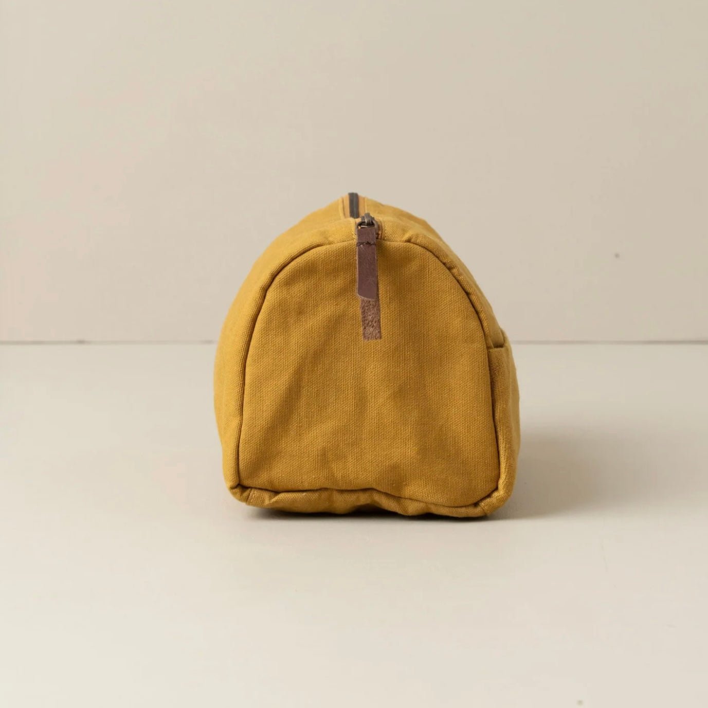 Journey Toiletry Canvas Bag, Mustard - The Flower Crate