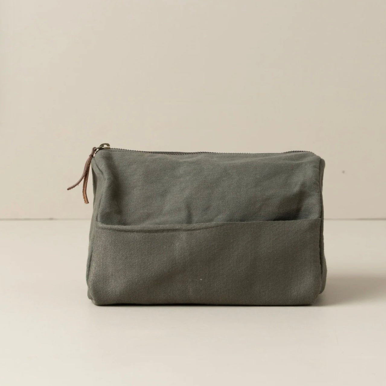 Journey Toiletry Canvas Bag, Olive - The Flower Crate