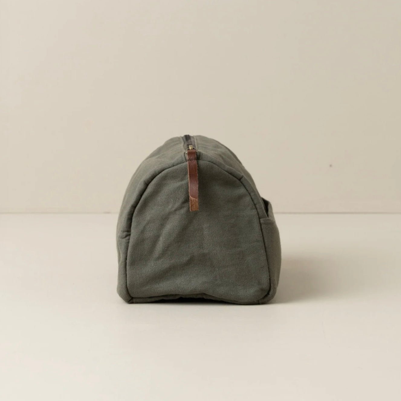 Journey Toiletry Canvas Bag, Olive - The Flower Crate