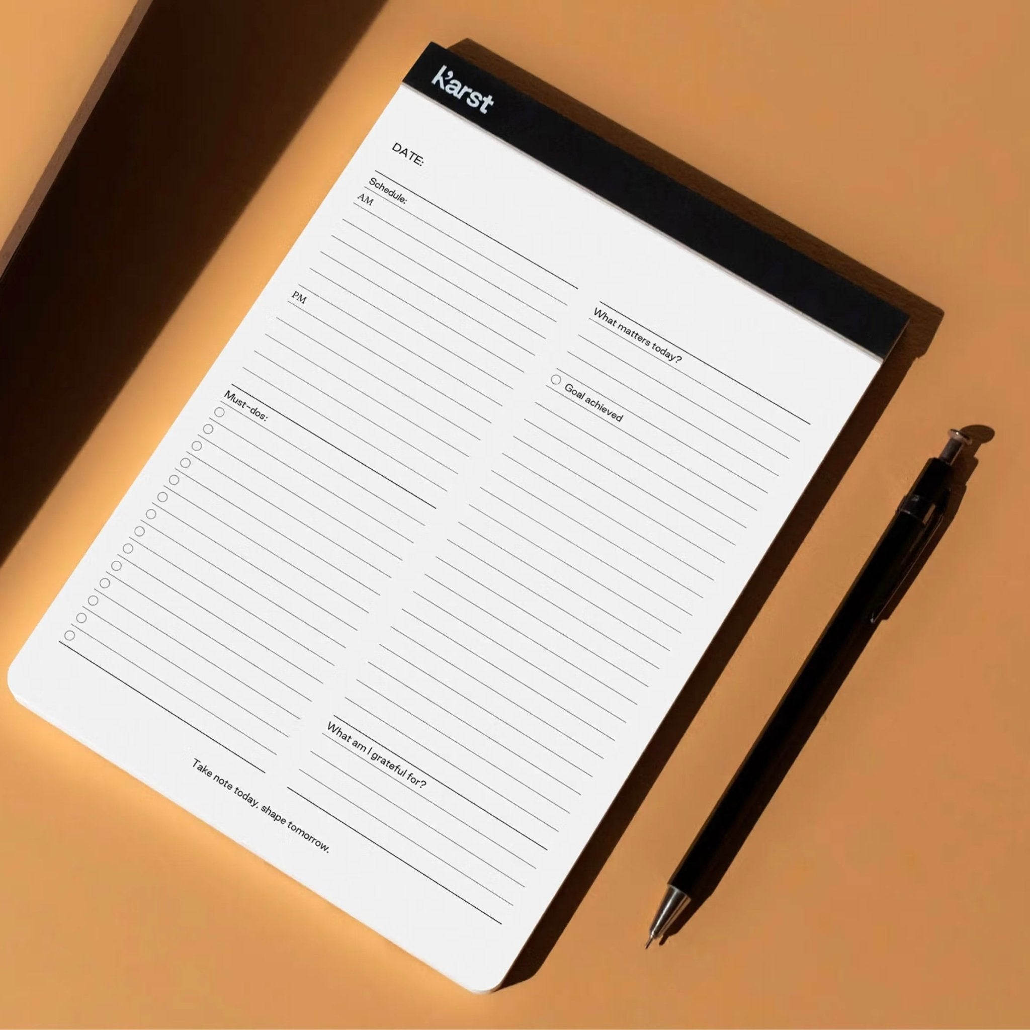 K’arst - A5 Stone Paper Daily Action Notepad – The Flower Crate
