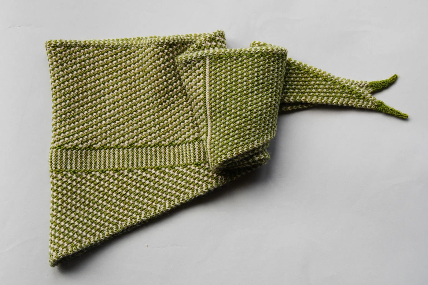 Knit Shepherd - Merino Taranaki Neckerchief, Pikopiko - The Flower Crate