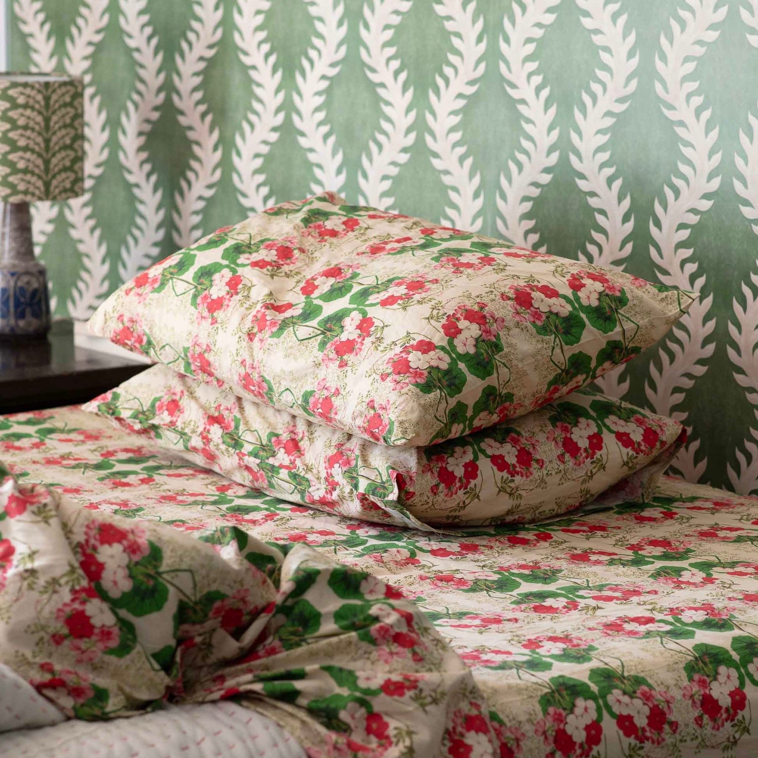 Lazybones - Palargonium Sheet Set, King - The Flower Crate