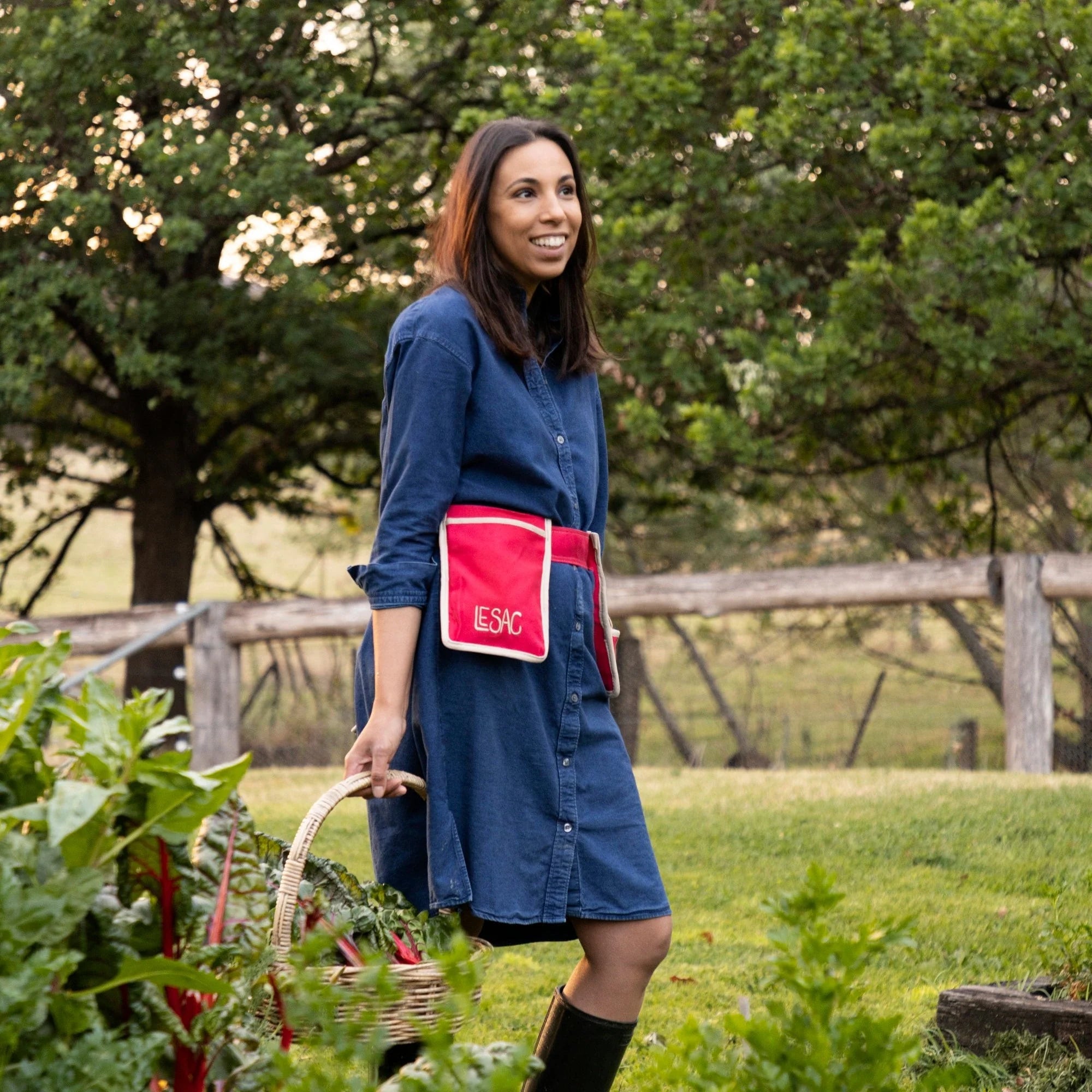 Le Sac - Red Garden Tool Belt - The Flower Crate