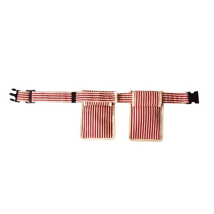 Le Sac - Red Stripe Garden Tool Belt - The Flower Crate
