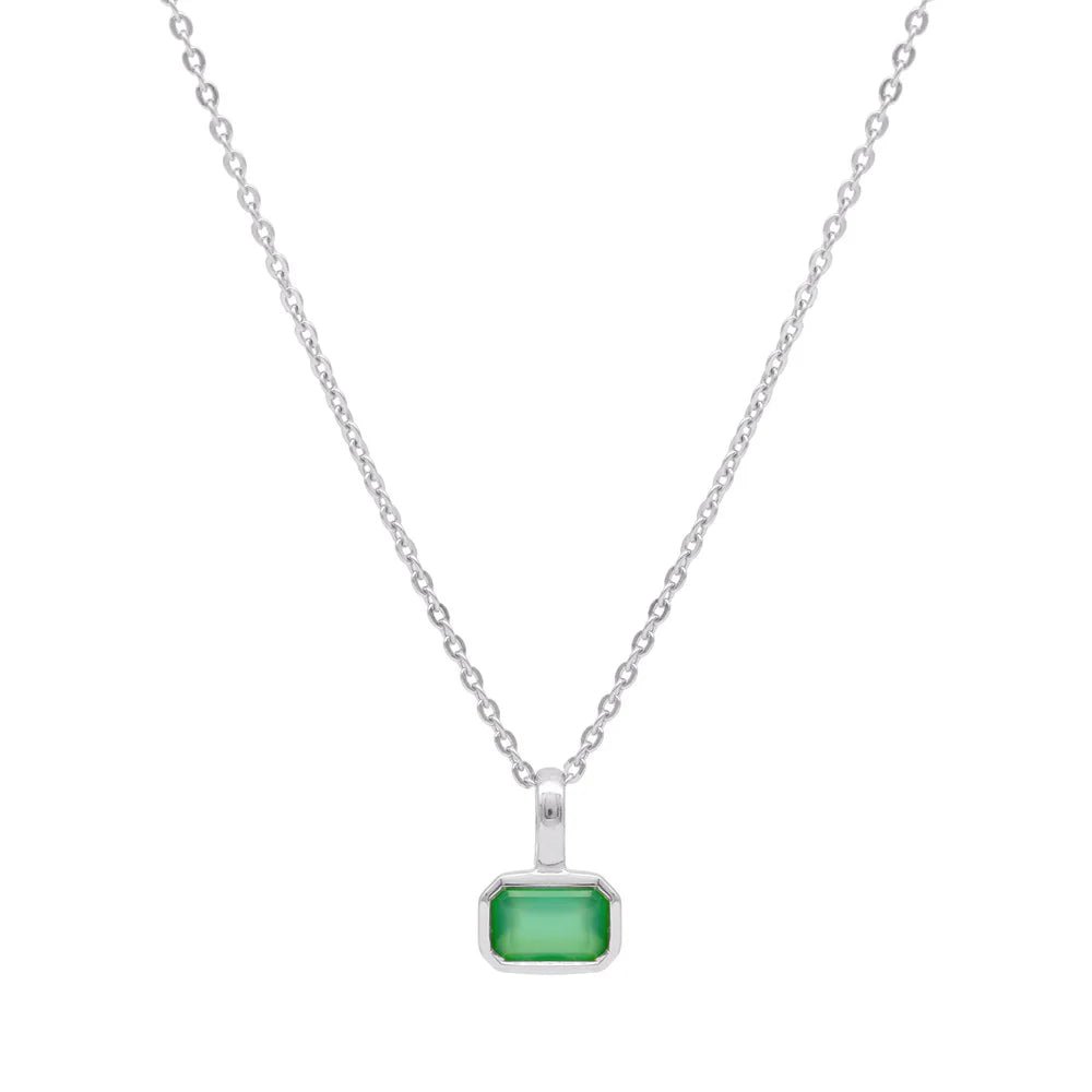 Linda Tahija - Gemme Necklace, Green Onyx - The Flower Crate
