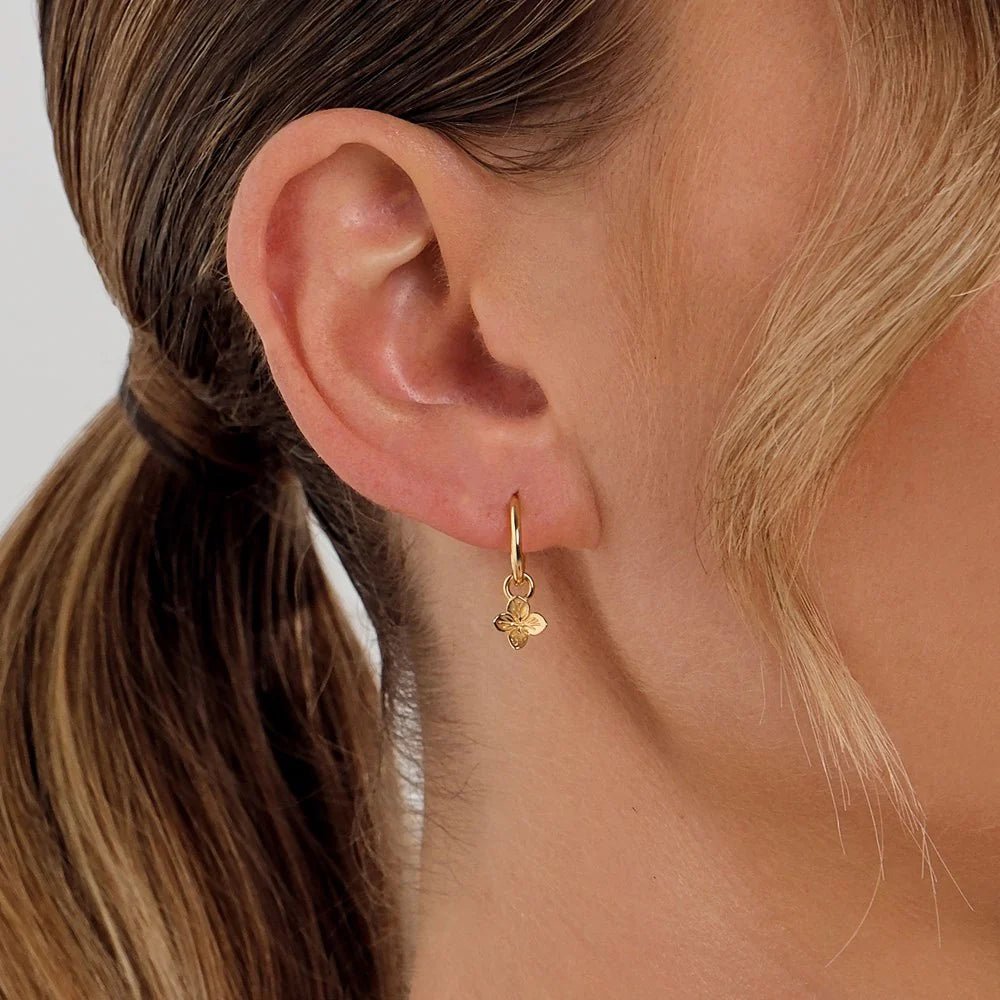 Linda Tahija - Hydrangea Charm Earrings - The Flower Crate