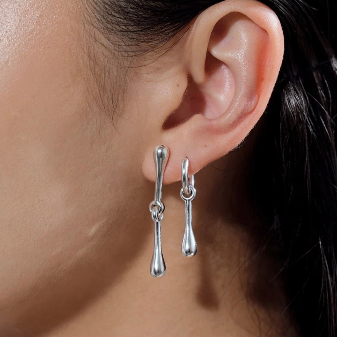 Linda Tahija - Mon Huggie Earrings - The Flower Crate