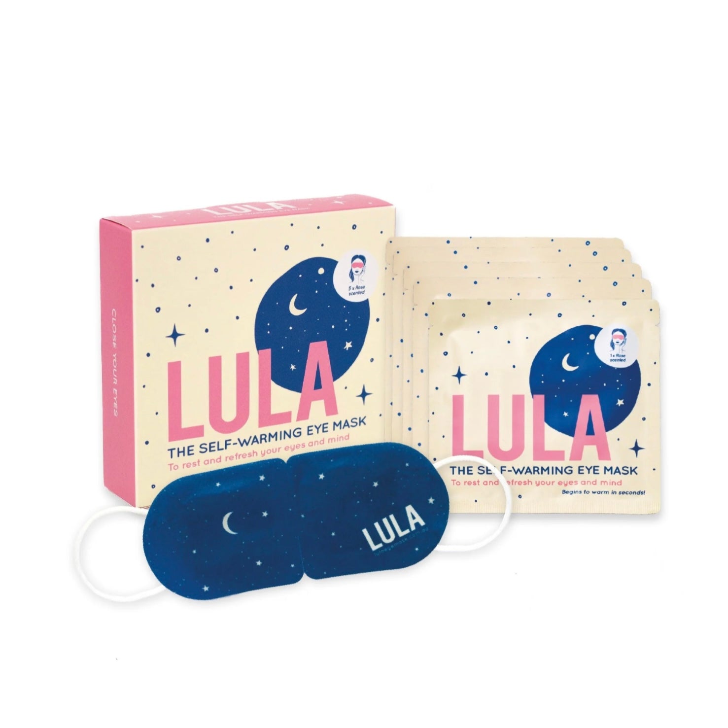 Lula Eye Mask - Rose - The Flower Crate