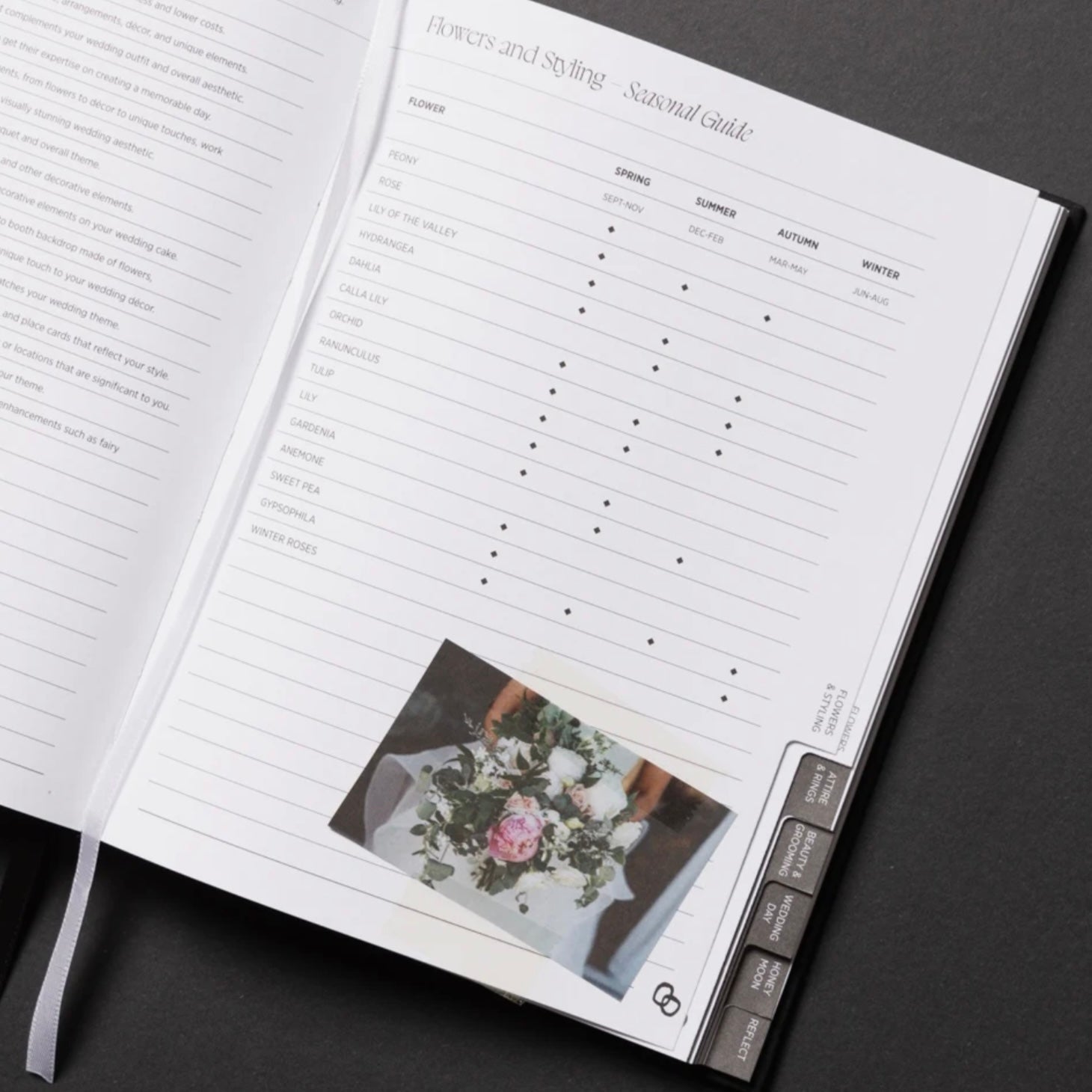 Made of Tomorrow - Bound Wedding Planner, Ebony - The Flower Crate