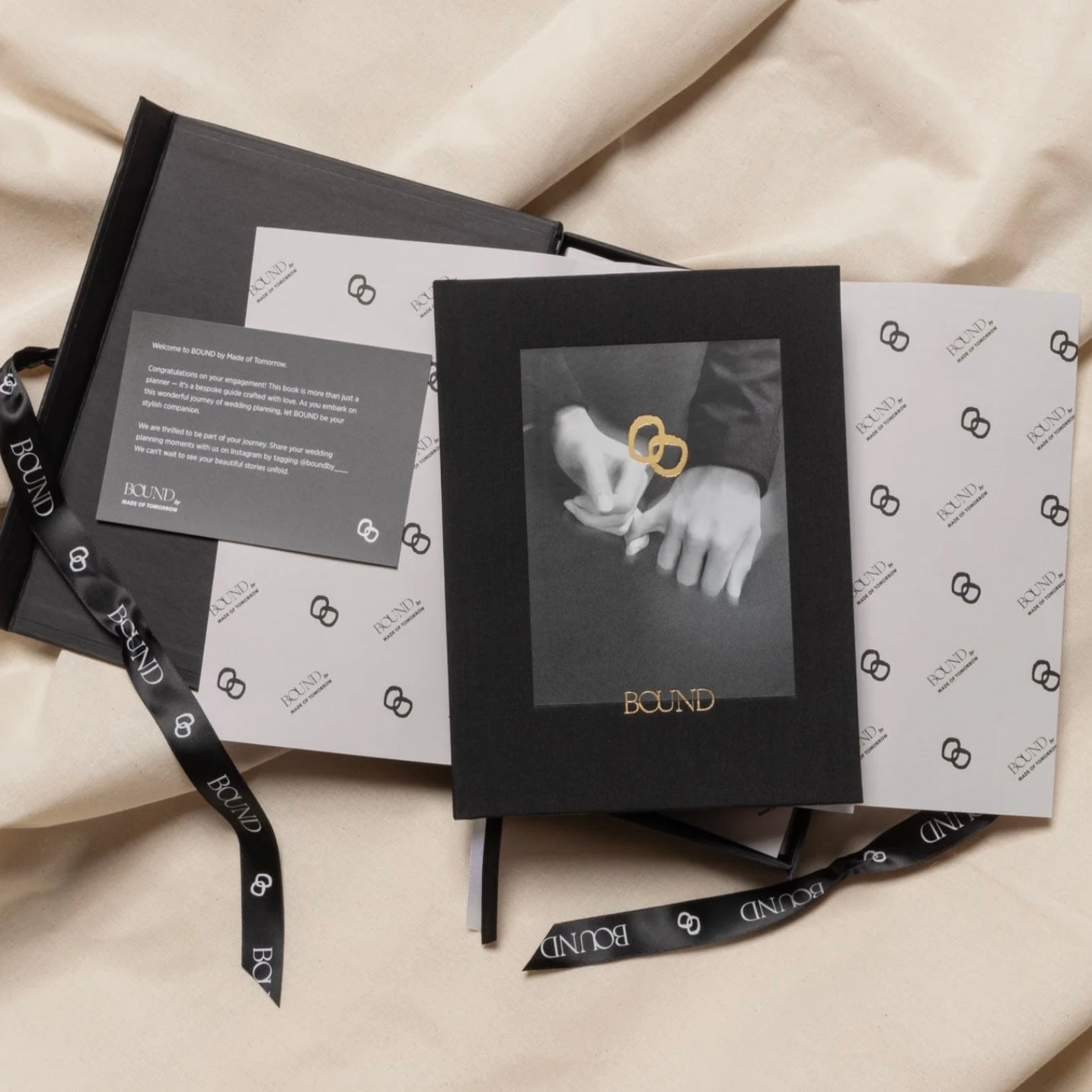 Made of Tomorrow - Bound Wedding Planner, Ebony - The Flower Crate