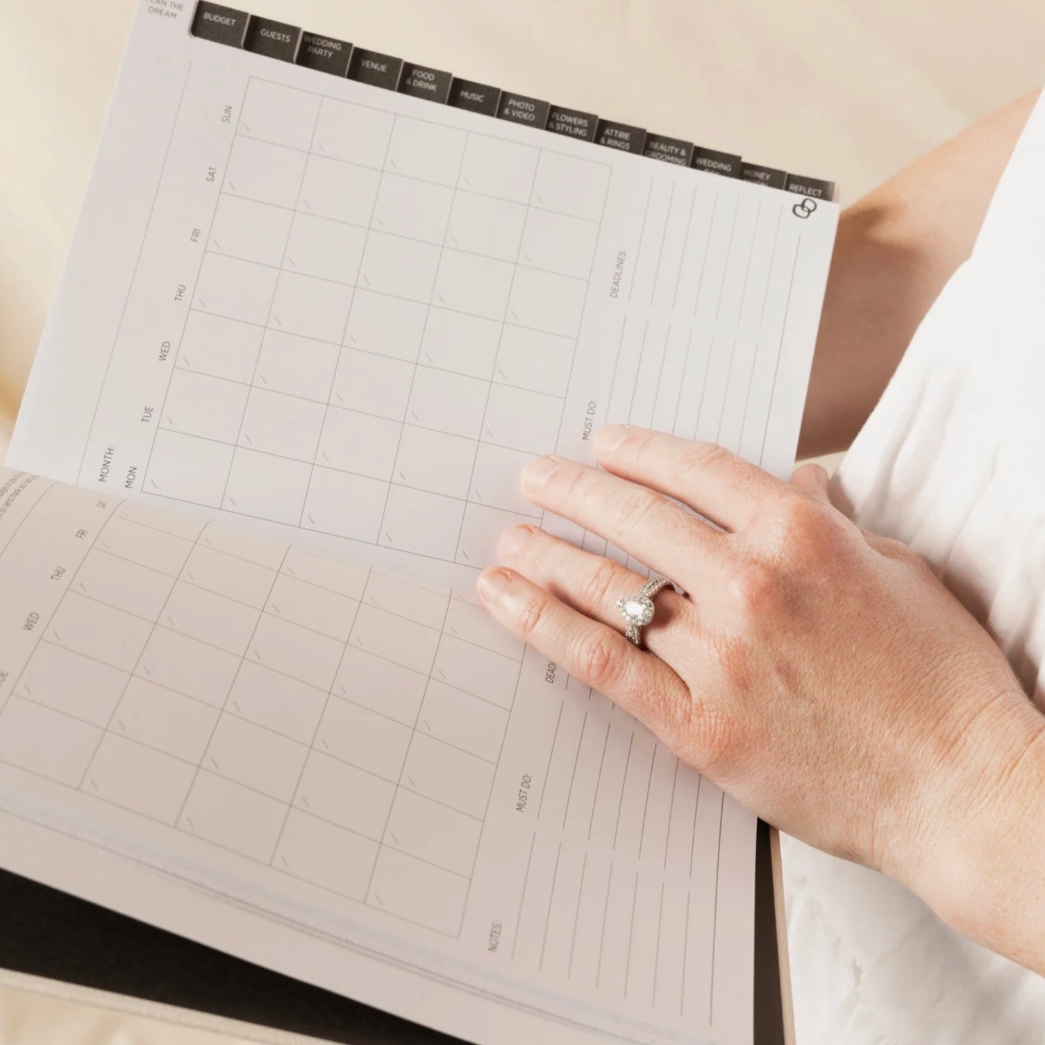 Made of Tomorrow - Bound Wedding Planner, Ebony - The Flower Crate