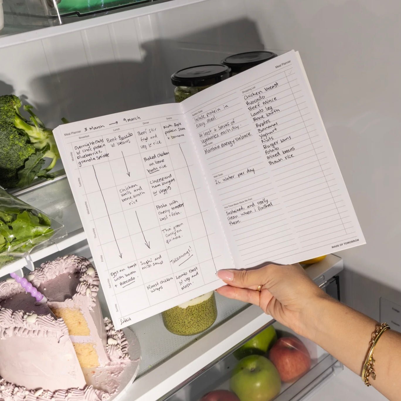 Made of Tomorrow - Sidekick Journal, Meal Planner - The Flower Crate