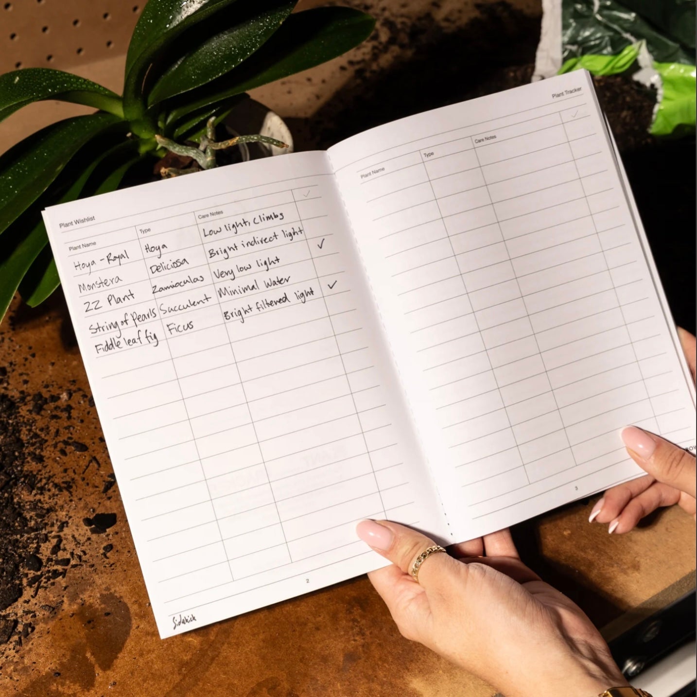 Made of Tomorrow - Sidekick Journal, Plant Tracker - The Flower Crate