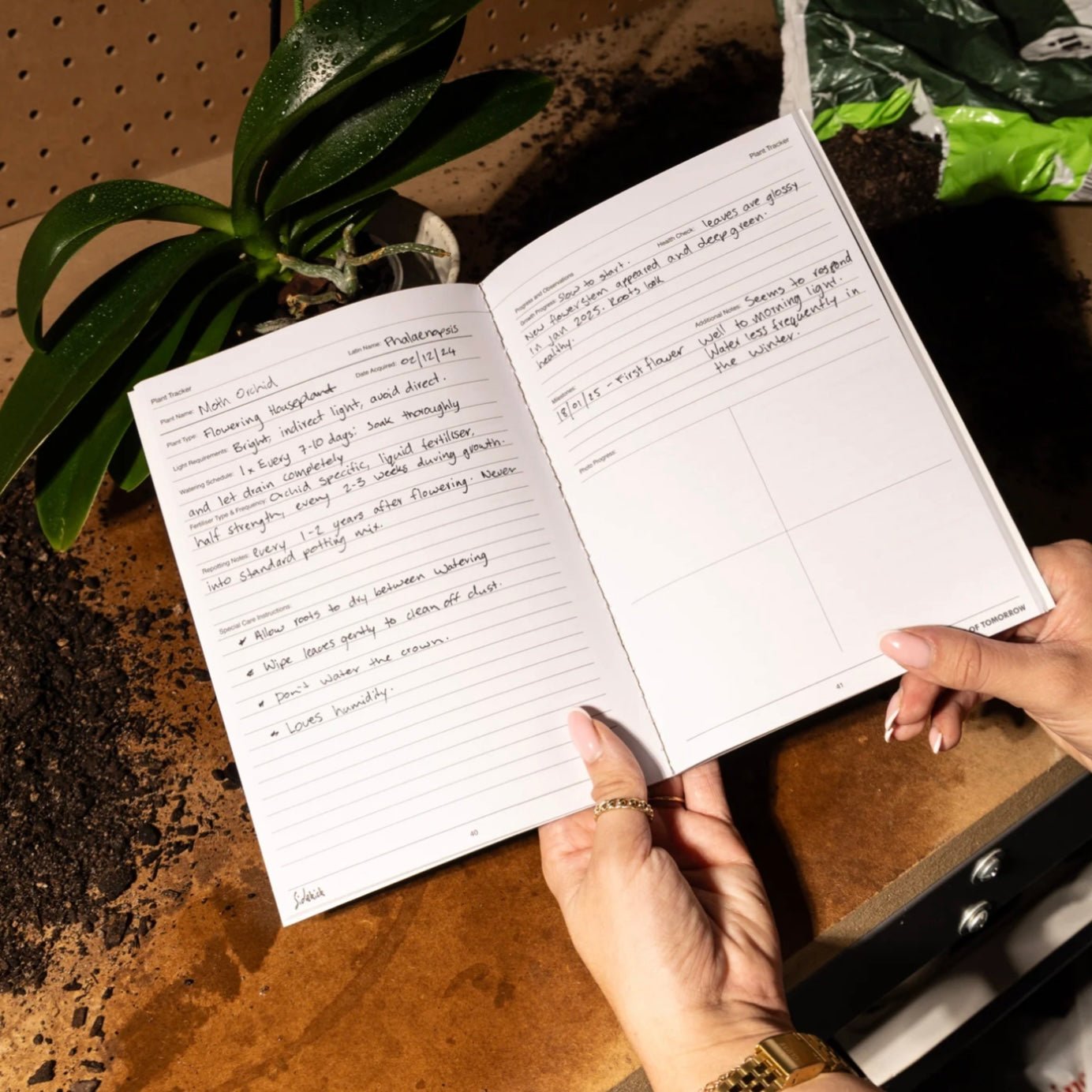 Made of Tomorrow - Sidekick Journal, Plant Tracker - The Flower Crate