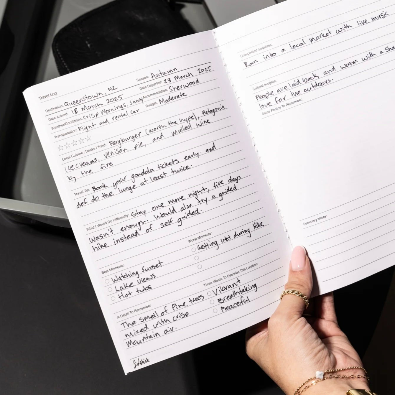 Made of Tomorrow - Sidekick Journal, Travel Log - The Flower Crate