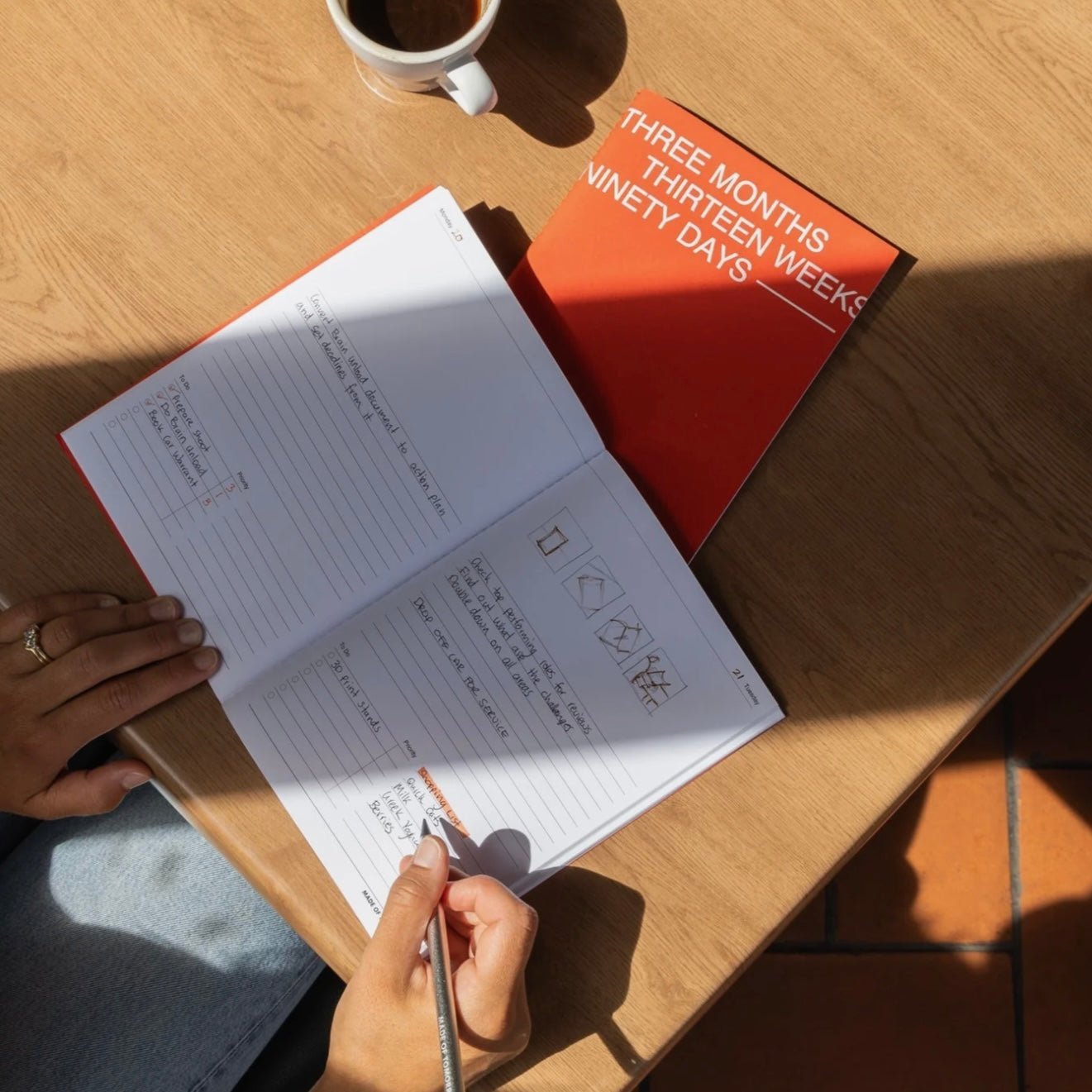 Made of Tomorrow - Three Monthly Planner, Guava - The Flower Crate