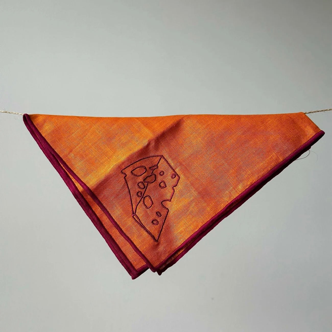 Maegen - Linen Embroidered Napkins, Cheese - The Flower Crate