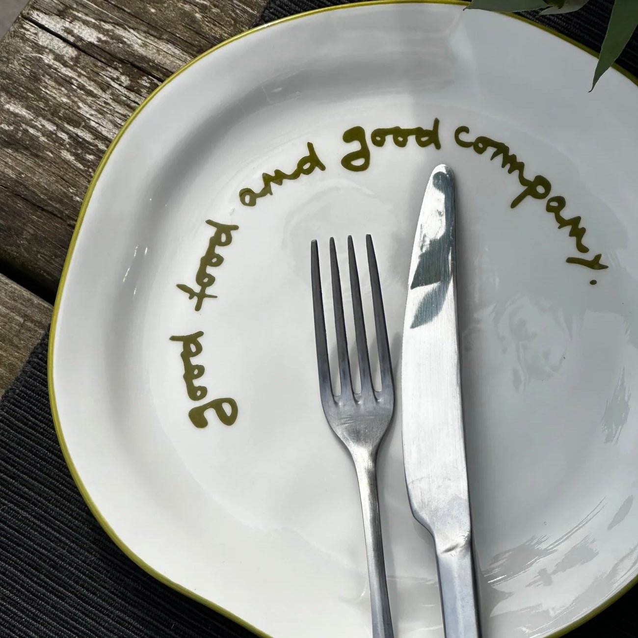 Maegen - Statement Plate, Good Food - The Flower Crate