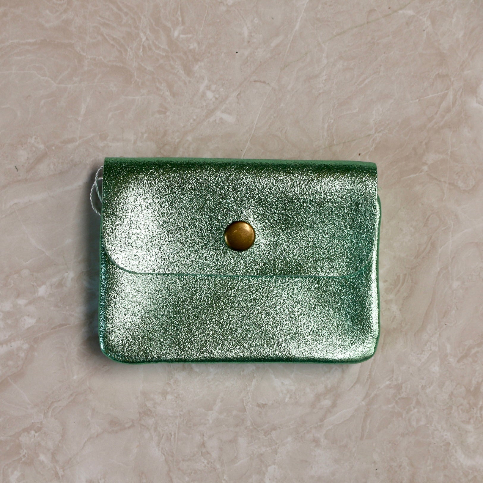 Maison Fanli - Metallic Leather Coin Purse - The Flower Crate