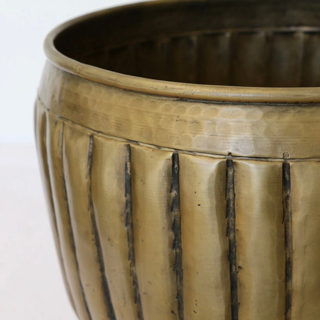 Marbella Brass Planter Pots - The Flower Crate