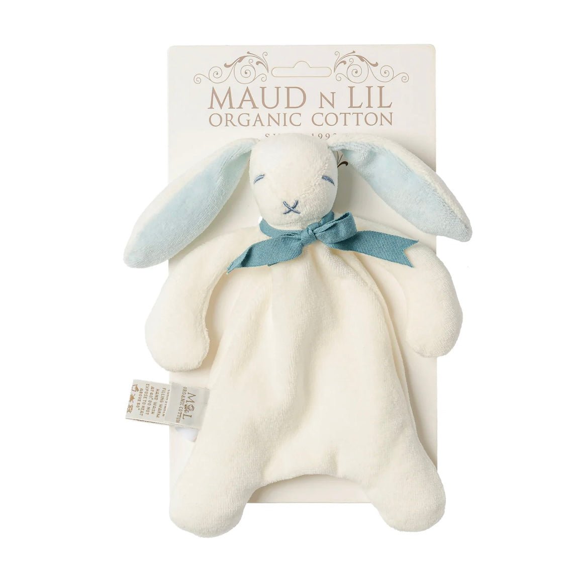 Maud N Lil - Organic Bunny Comforter, Mini Ears - The Flower Crate