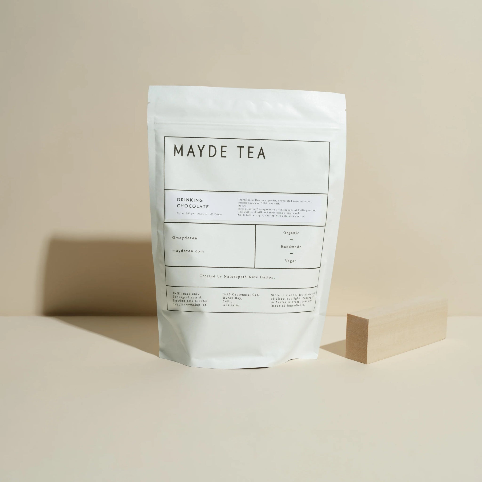 Mayde Tea - Cacao Collagen Powder - The Flower Crate