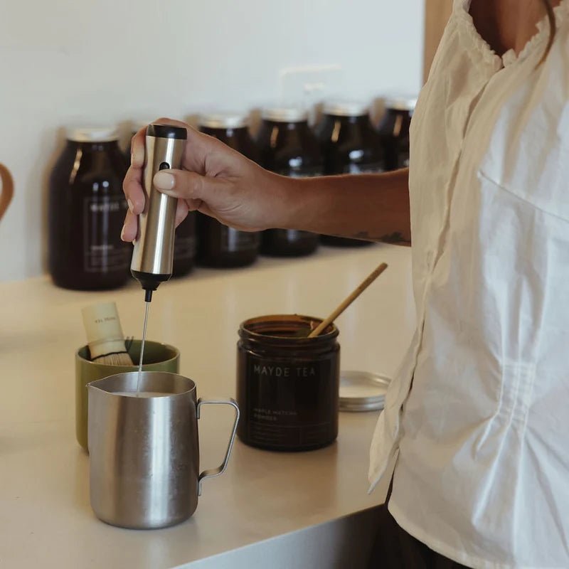 Mayde Tea - Electric Latte Whisk - The Flower Crate