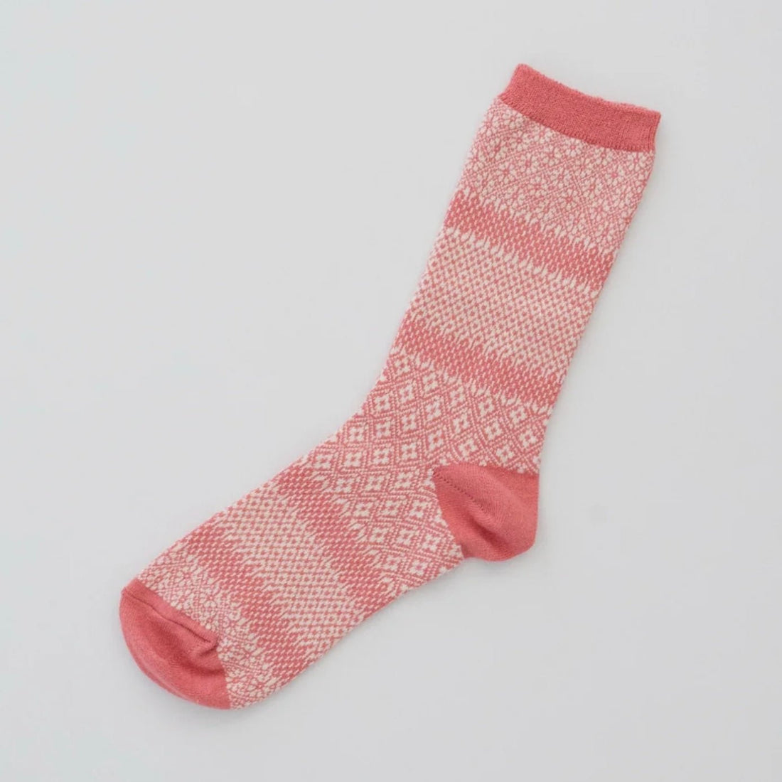 Memeri - Cotton Linen Jacquard Socks - The Flower Crate