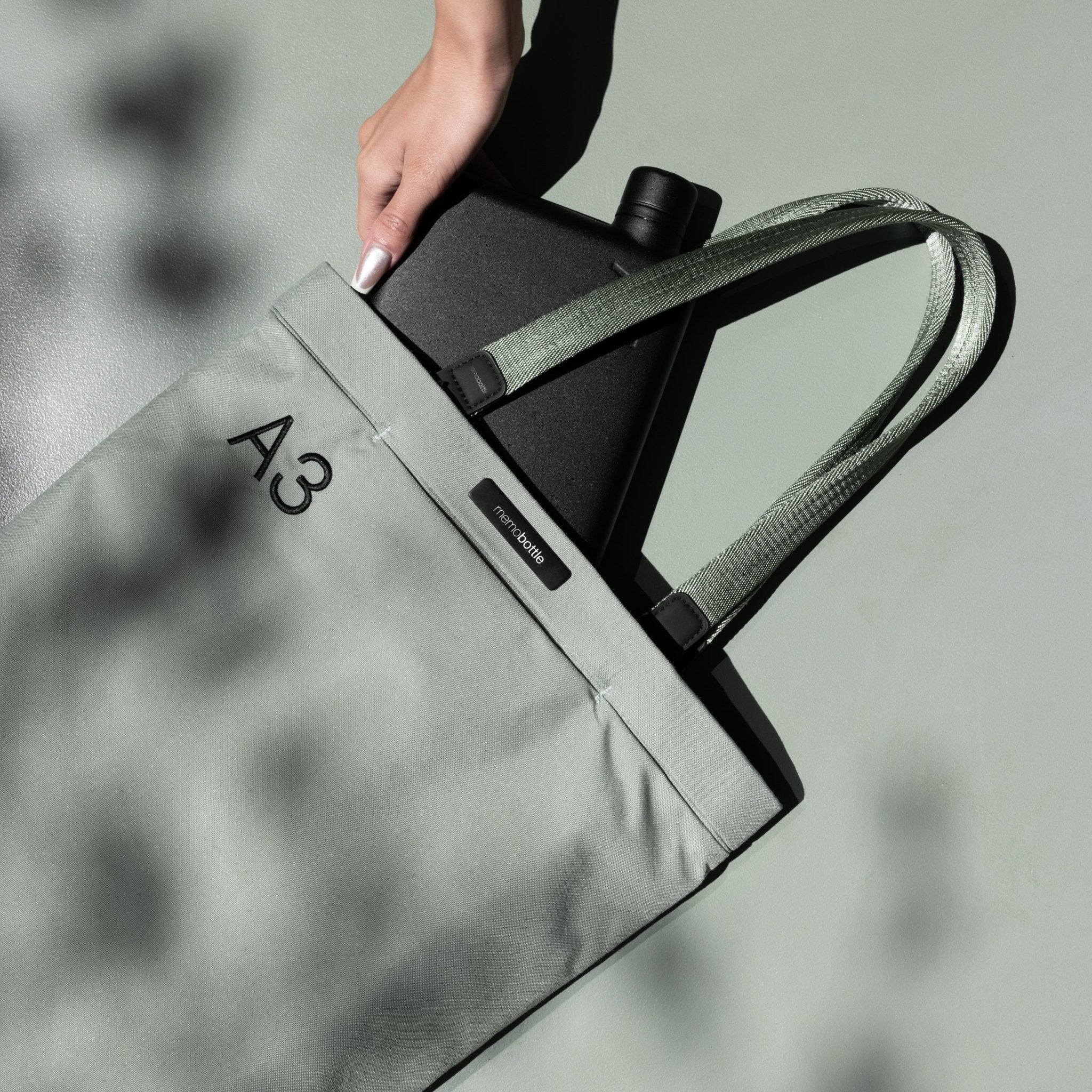 Memobottle - A3 Daily Tote, Eucalypt - The Flower Crate