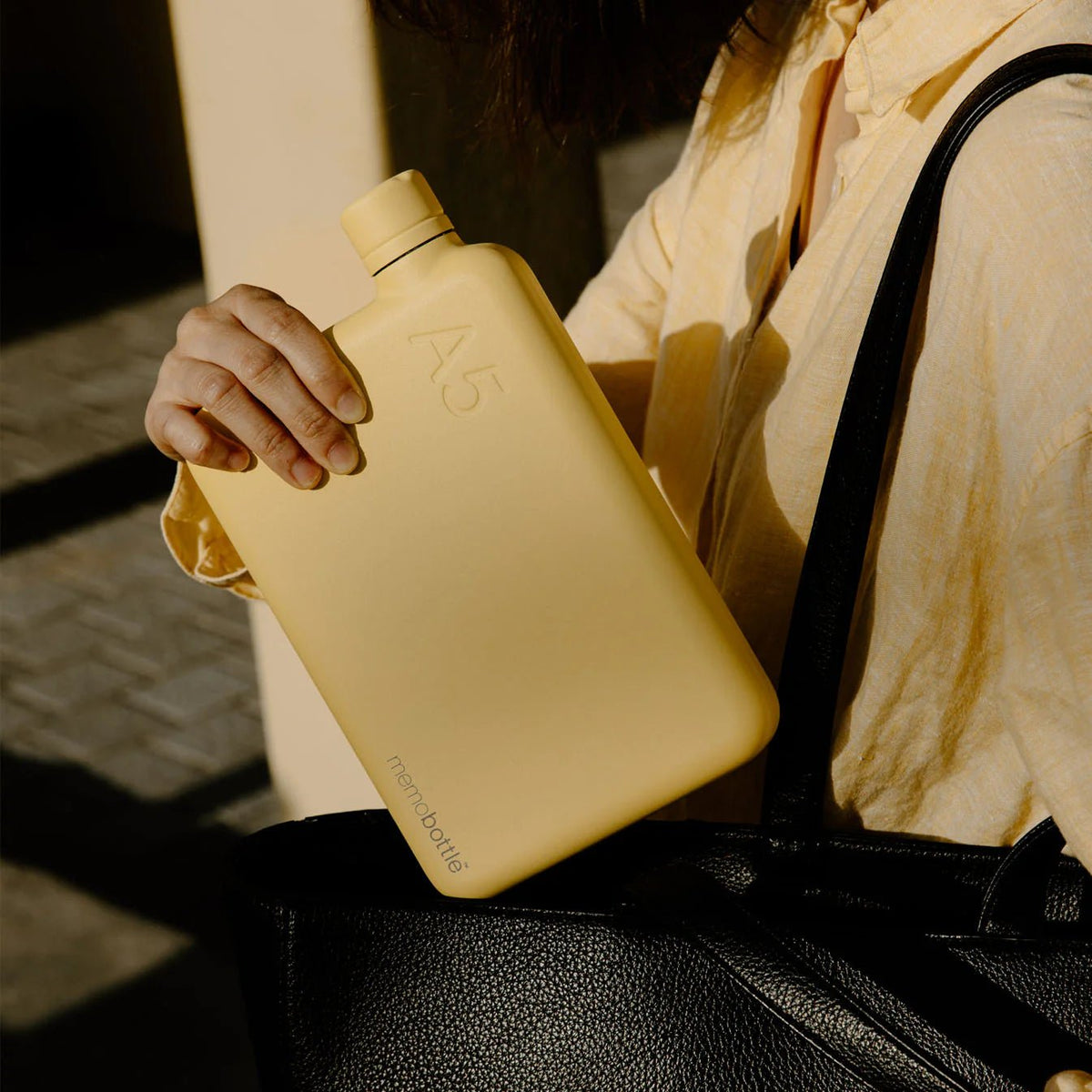 Memobottle - A5 Stainless Steel, Butter Yellow - The Flower Crate