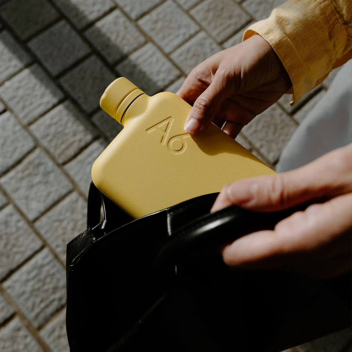 Memobottle - A6 Stainless Steel, Butter Yellow - The Flower Crate