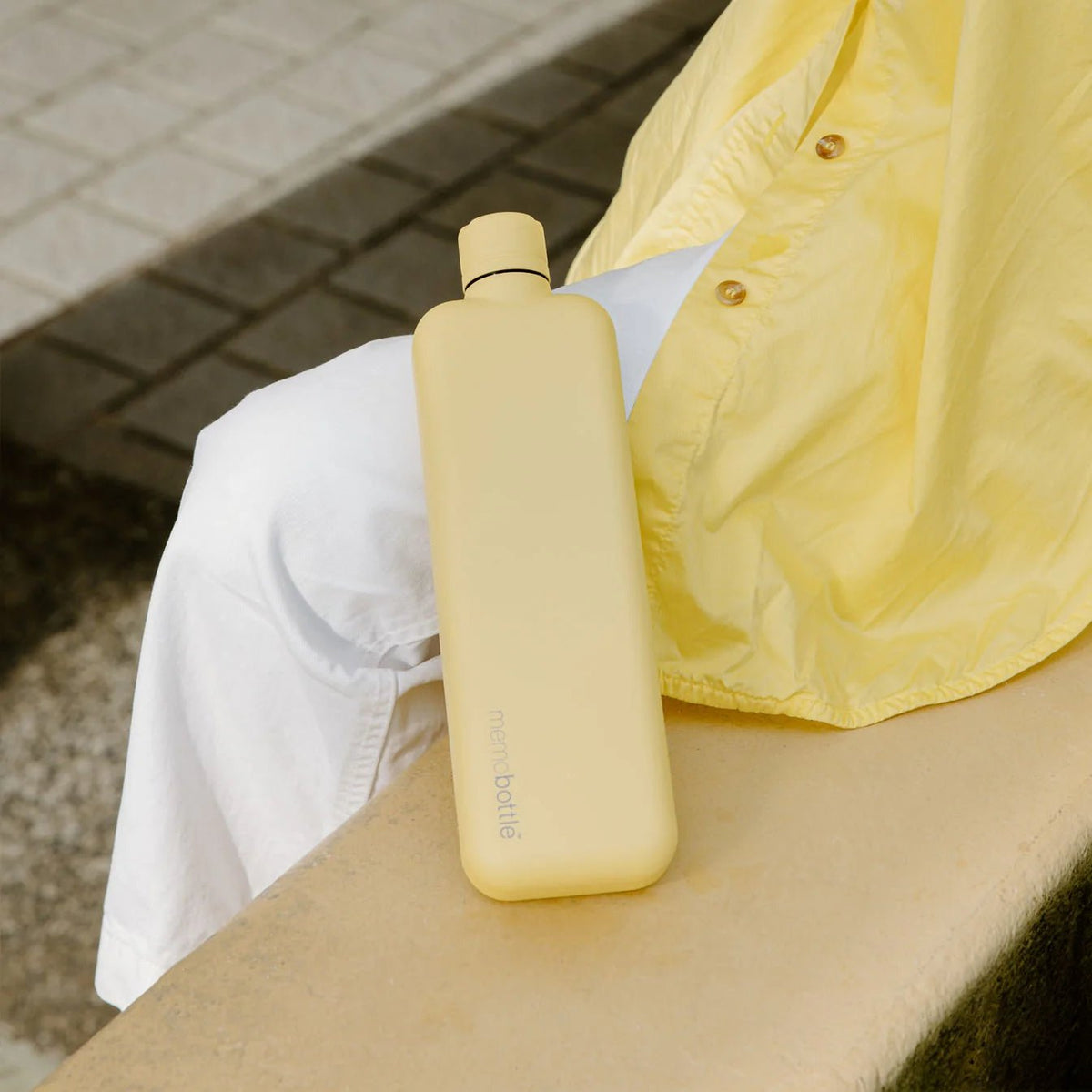 Memobottle - Slim Stainless Steel, Butter Yellow - The Flower Crate