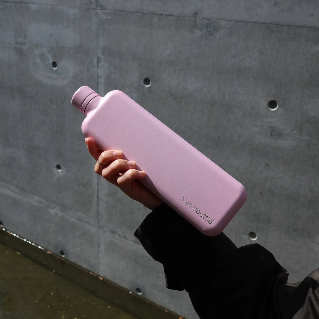 Memobottle - Slim Stainless Steel, Pink Salt - The Flower Crate