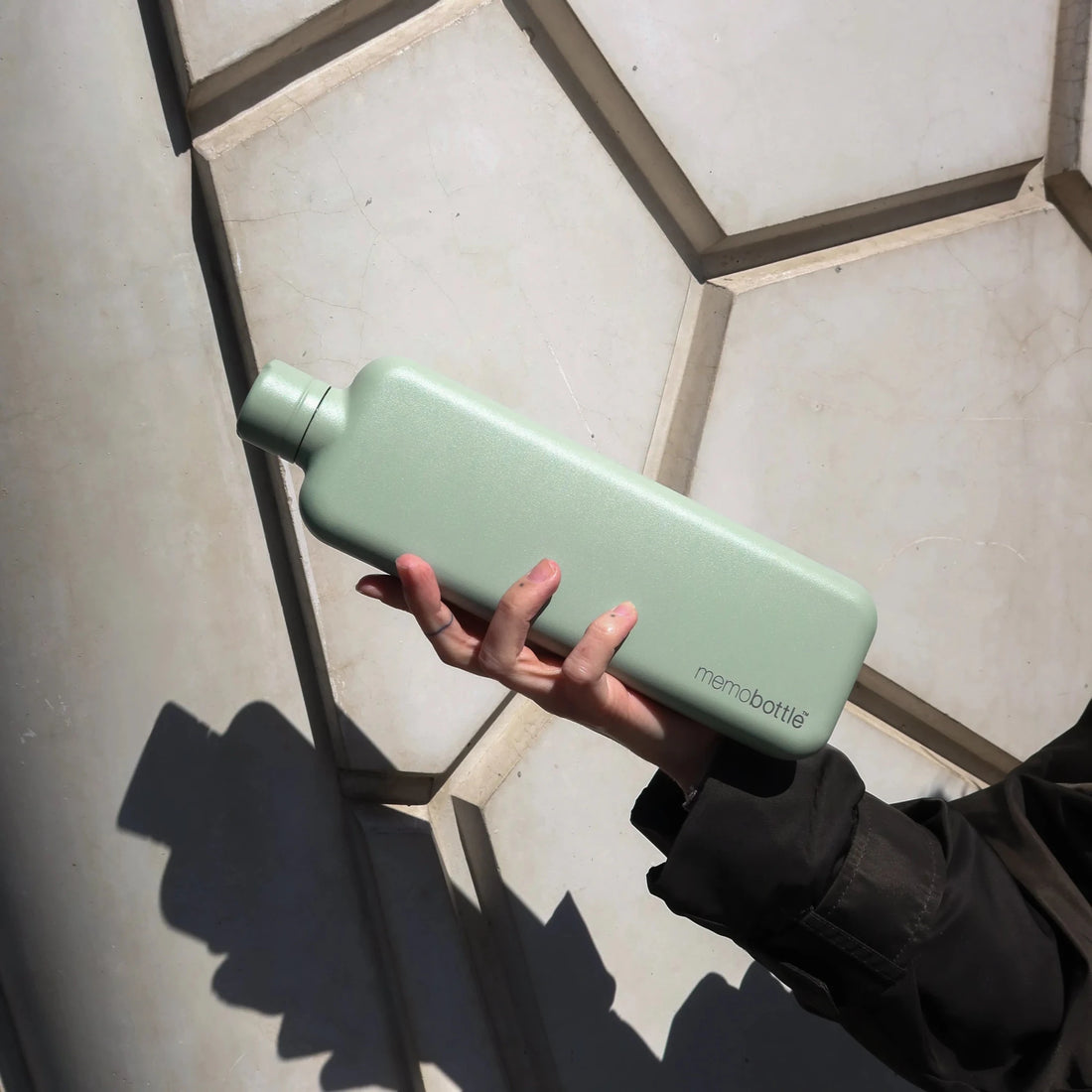 Memobottle - Slim Stainless Steel, Pistachio - The Flower Crate