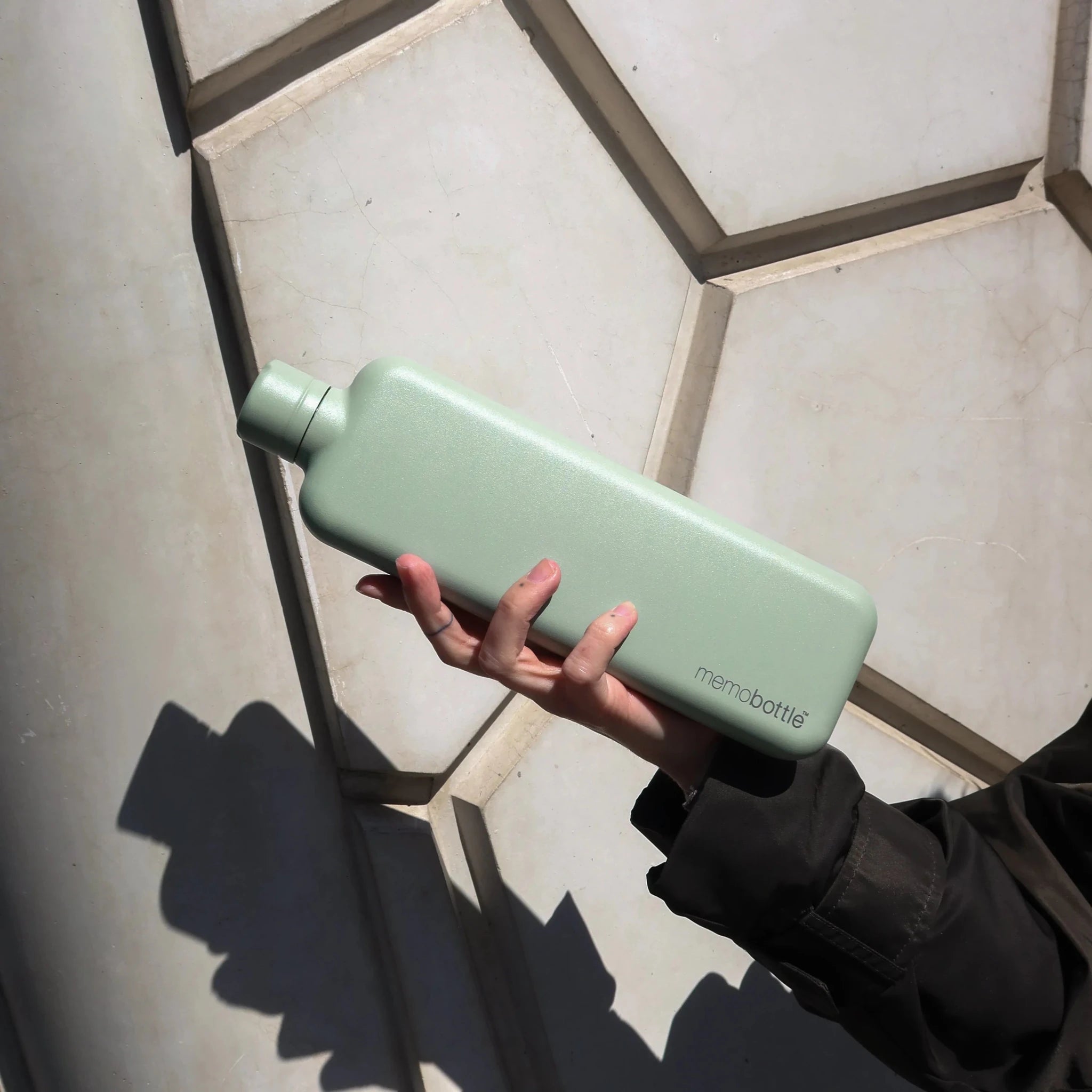 Memobottle - Slim Stainless Steel, Pistachio - The Flower Crate