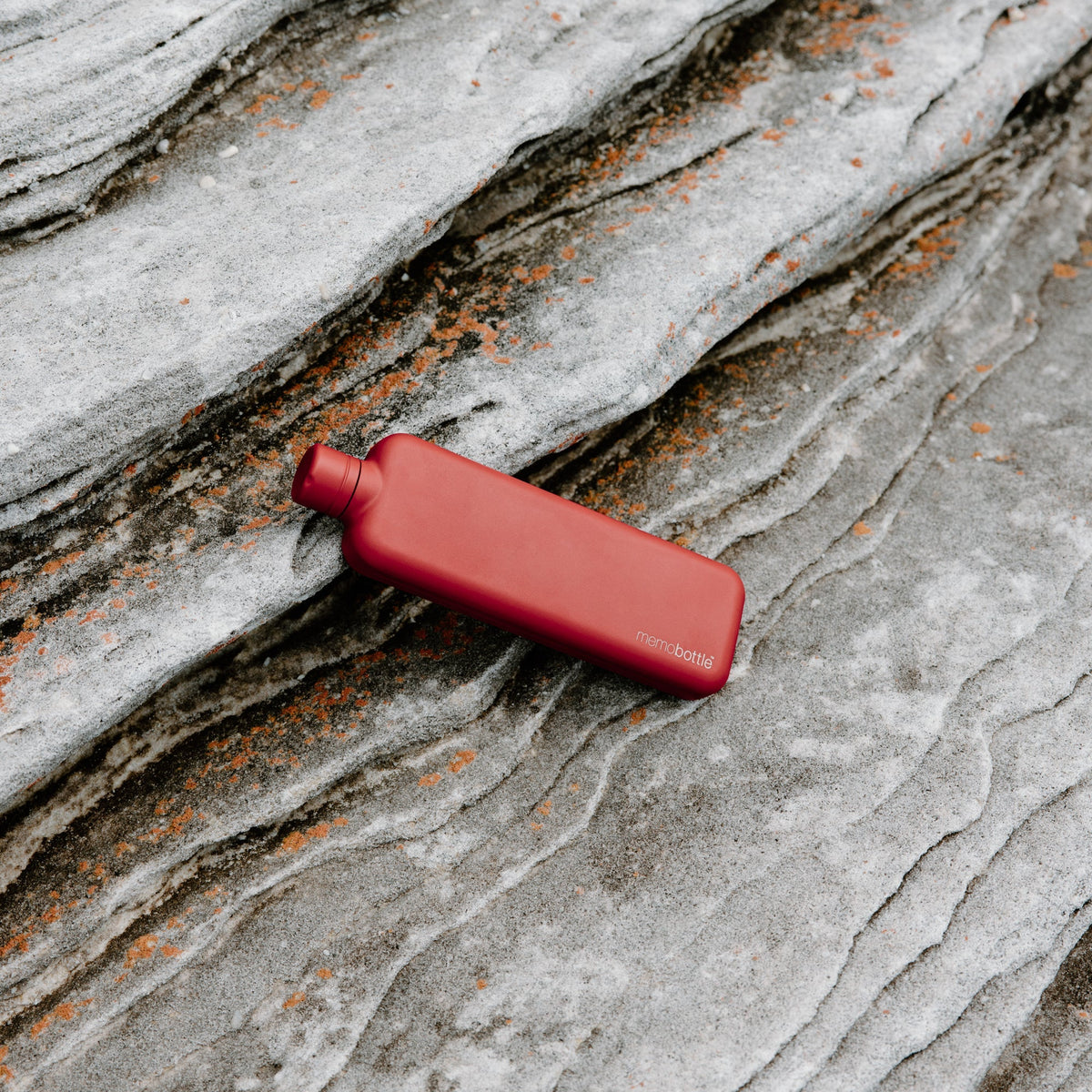 Memobottle - Slim Stainless Steel, Red - The Flower Crate