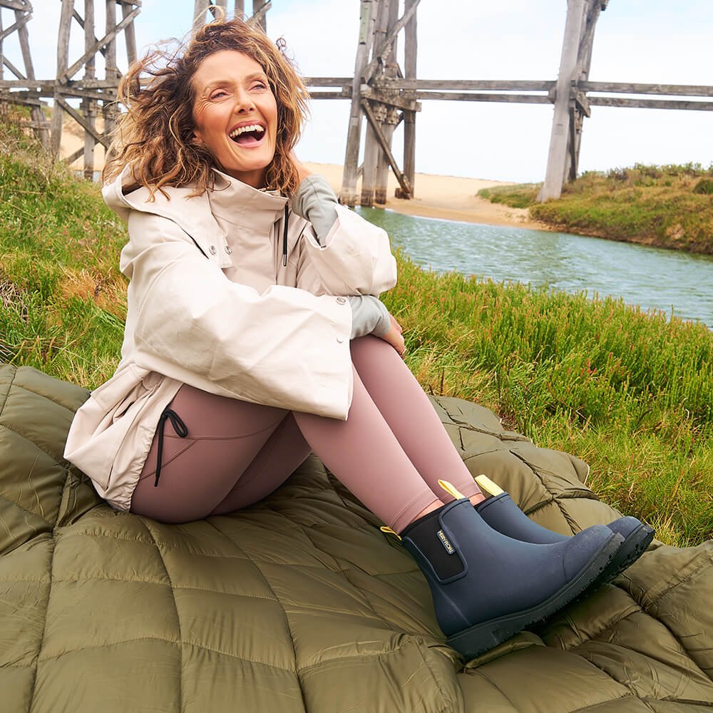 Merry People Bobbi Boot - Midnight Blue - The Flower Crate