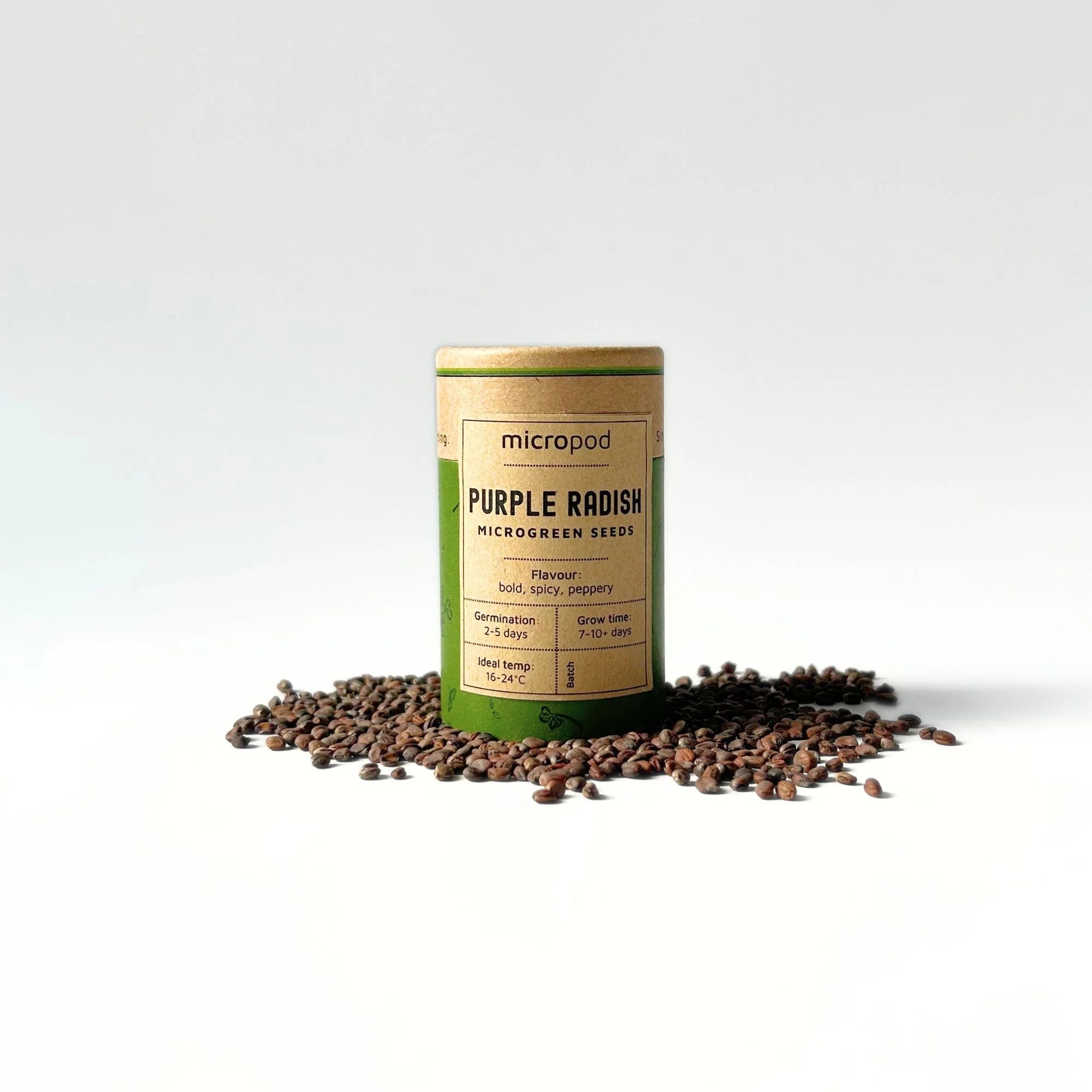 Micropod - Seedtube, Purple Radish - The Flower Crate