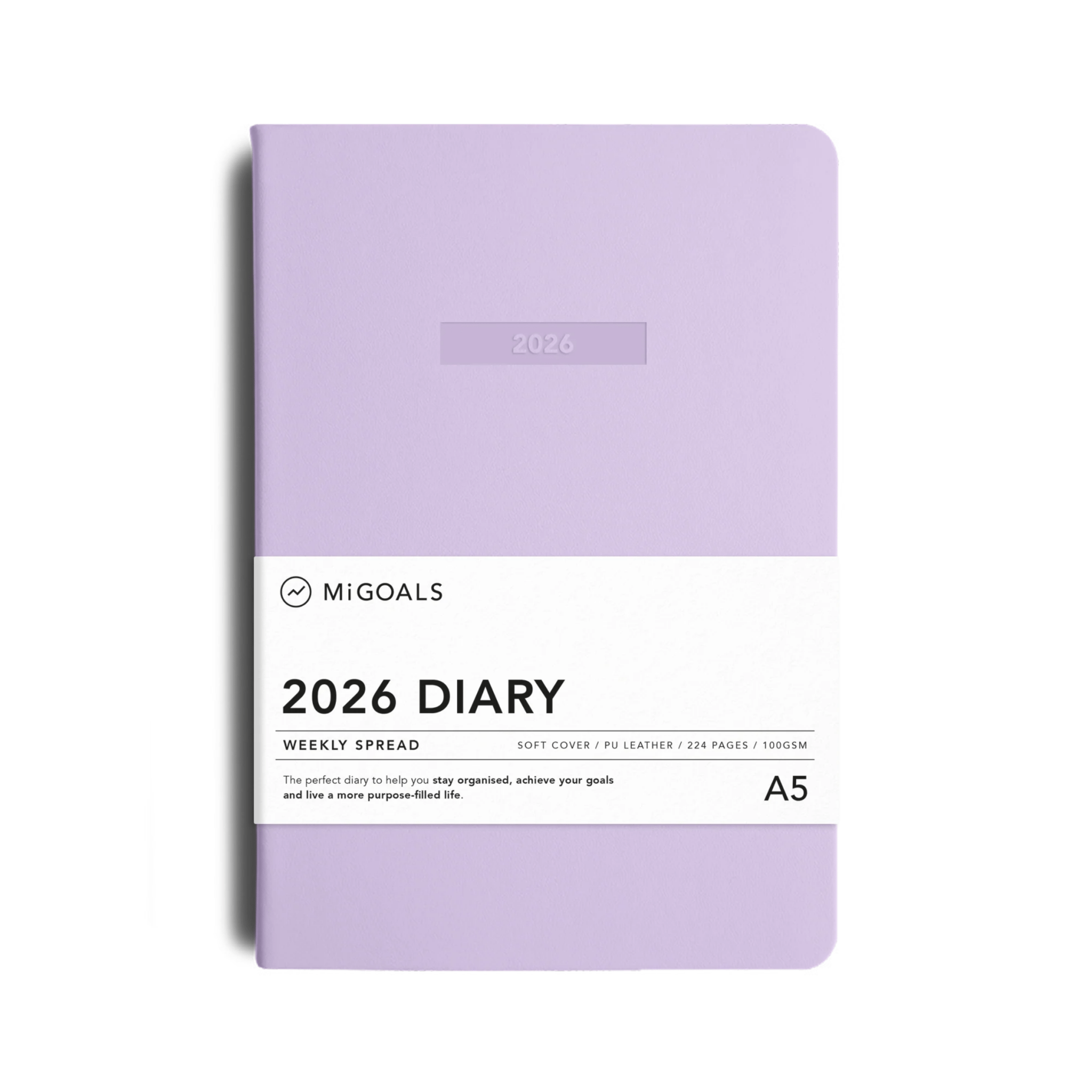 MiGoals - 2026 Lilac Weekly Spread Diary - The Flower Crate