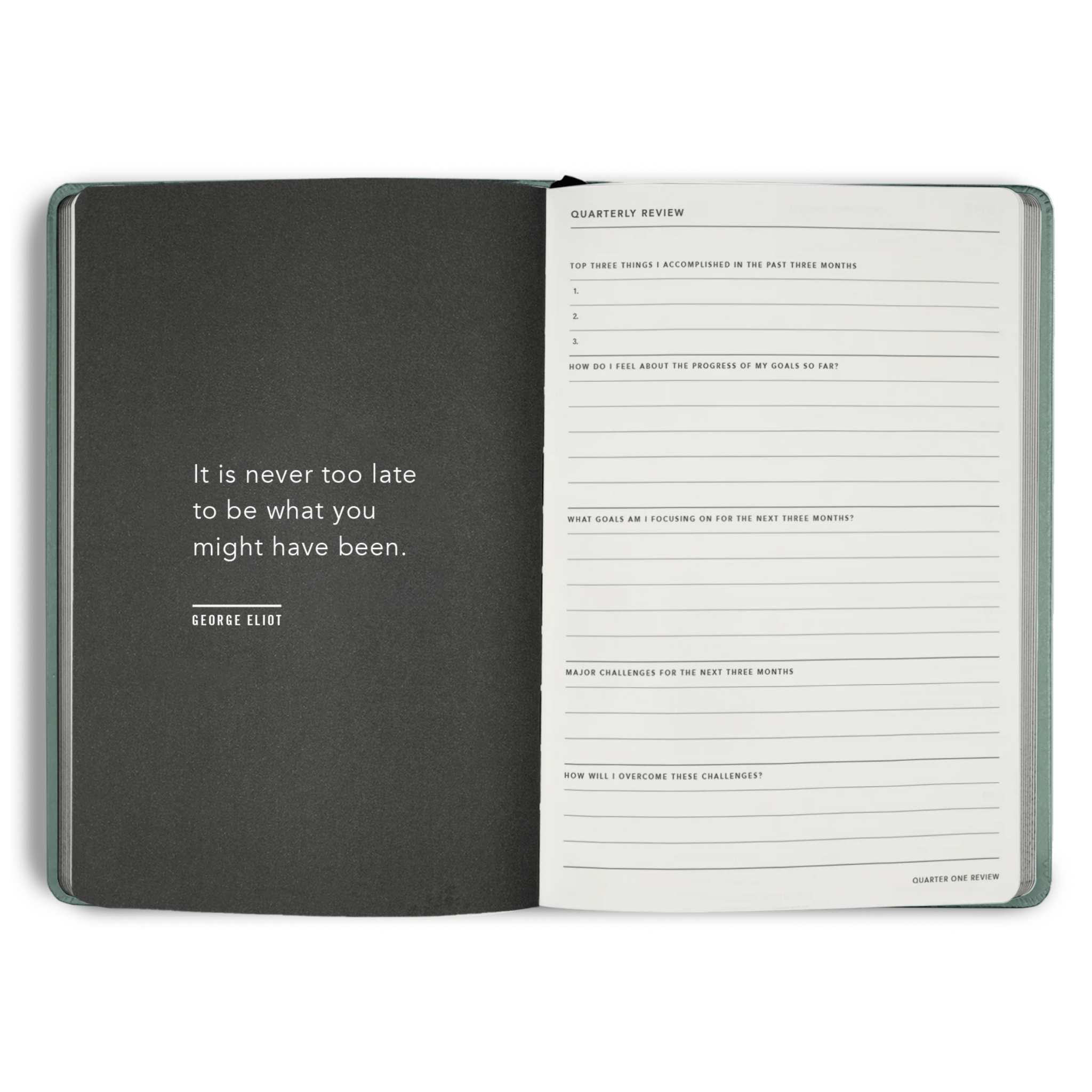 MiGoals - 2026 Sea Green "From the Little Things" Weekly Notes Diary - The Flower Crate