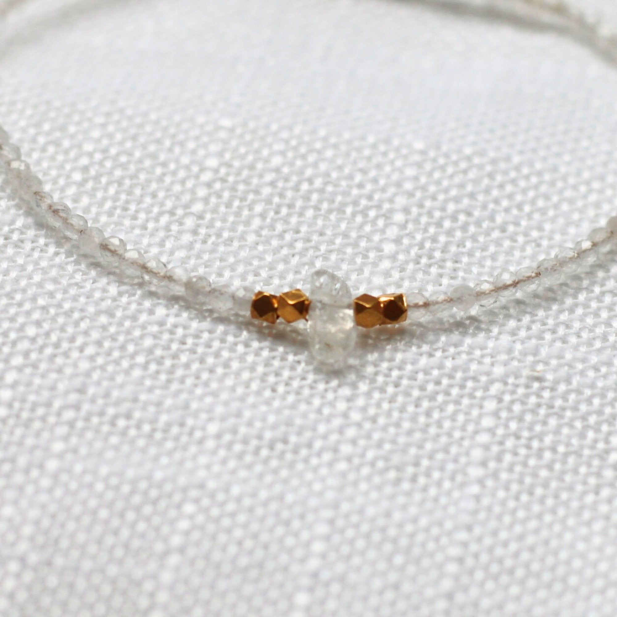 Musings From The Moon - Natural Gemstone Bracelet, Moonstone - The Flower Crate