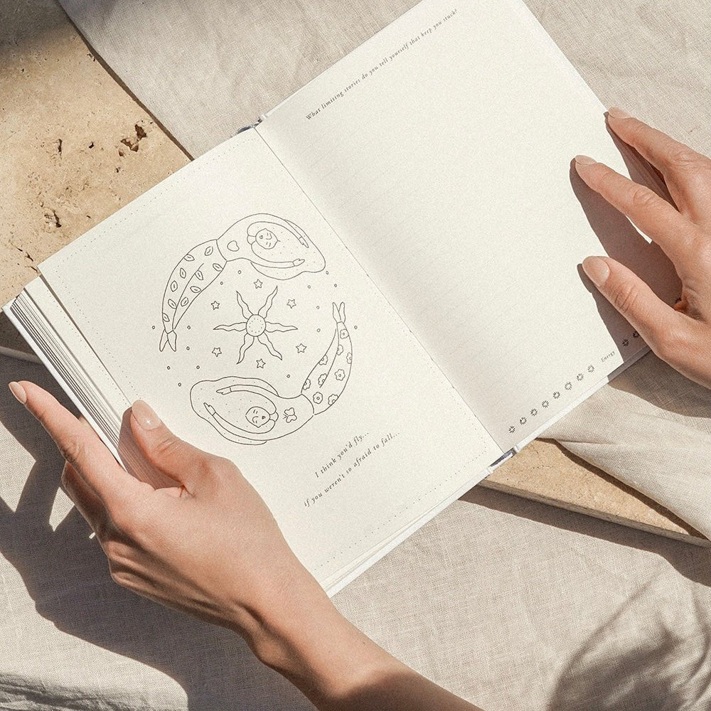 Musings From The Moon - Unravel, A Guided Self - Reflection Journal - The Flower Crate